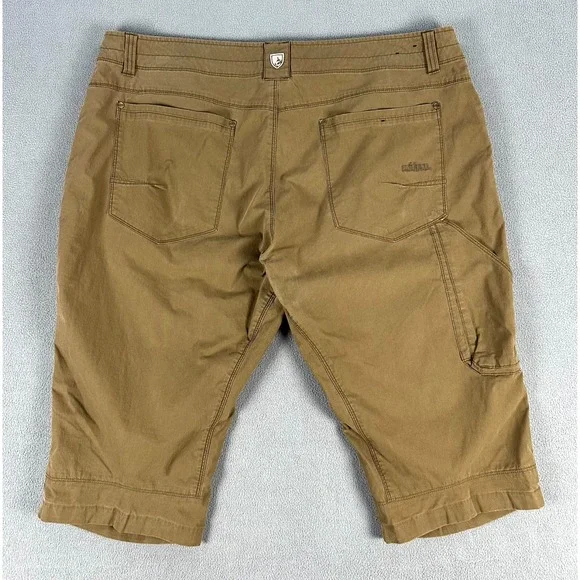 Kuhl Shorts Capris Mens 40 Brown Teak Outsider Longer Length Outdoor Hiking - Picture 3 of 13